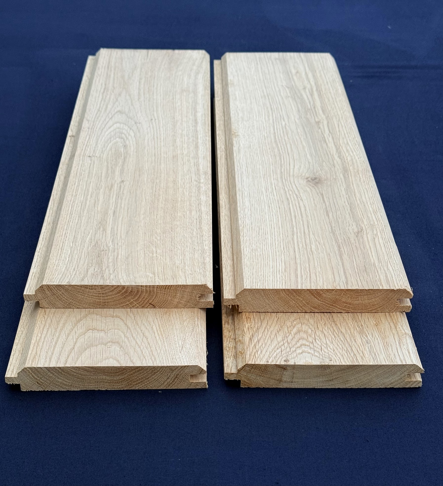Solid Oak Kiln Dried TGV cladding boards | horizontal