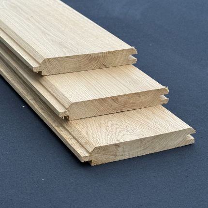 Oak Hardwood Cladding - TGV - 22mm x 95mm Smooth finish